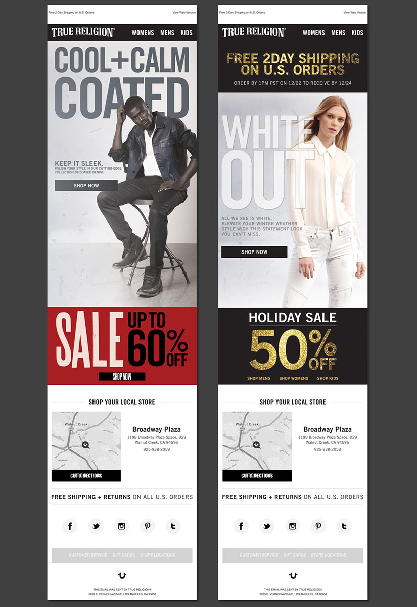 True Religion, Ant Ventolieri, SEO, Email Marketing